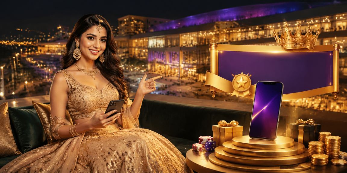 Woman playing lottery online during festive season in Delhi